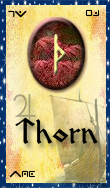 tarot runique thorn