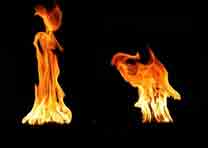 Art divinatoire par les flammes d'un feu