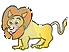 gif emoticone lion