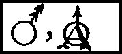 symbole alchimique de l'Acier